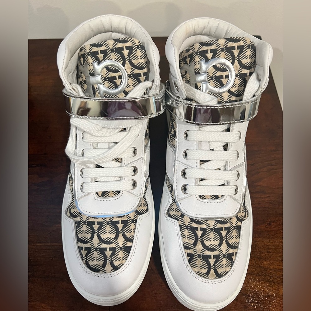 Salvatore Farragamo Leather Trainers